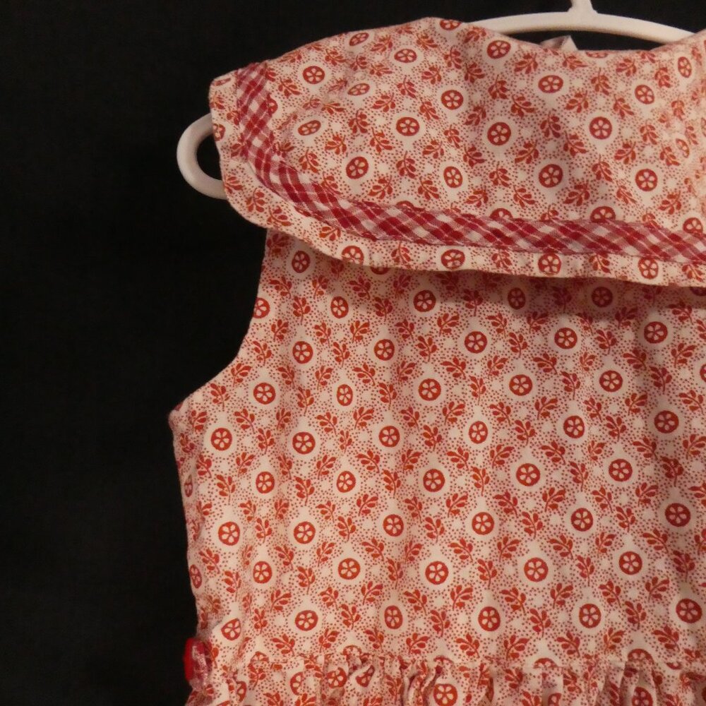 Vintage - APRIL CORNELL - Girls | size 3/4 | Sleeveless Floral Checkered Dress - Picture 10 of 16